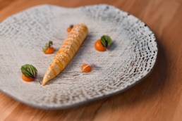 Volaille Orléanaise, plat créé par Yann Tournier, chef de la pomme d'or à Sancerre.
